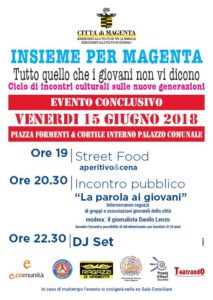 Insieme per Magenta Tutto quello che i giovani non vi dicono: venerdì 15 giugno